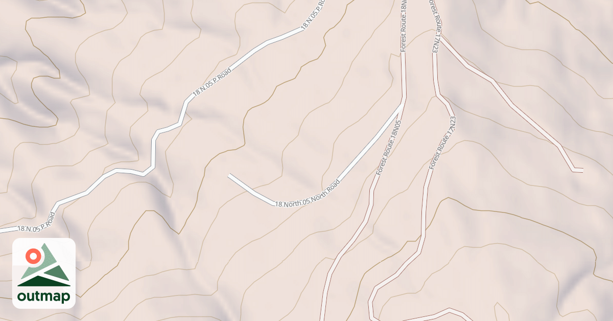 Map of PINE MOUNTAIN SPUR N