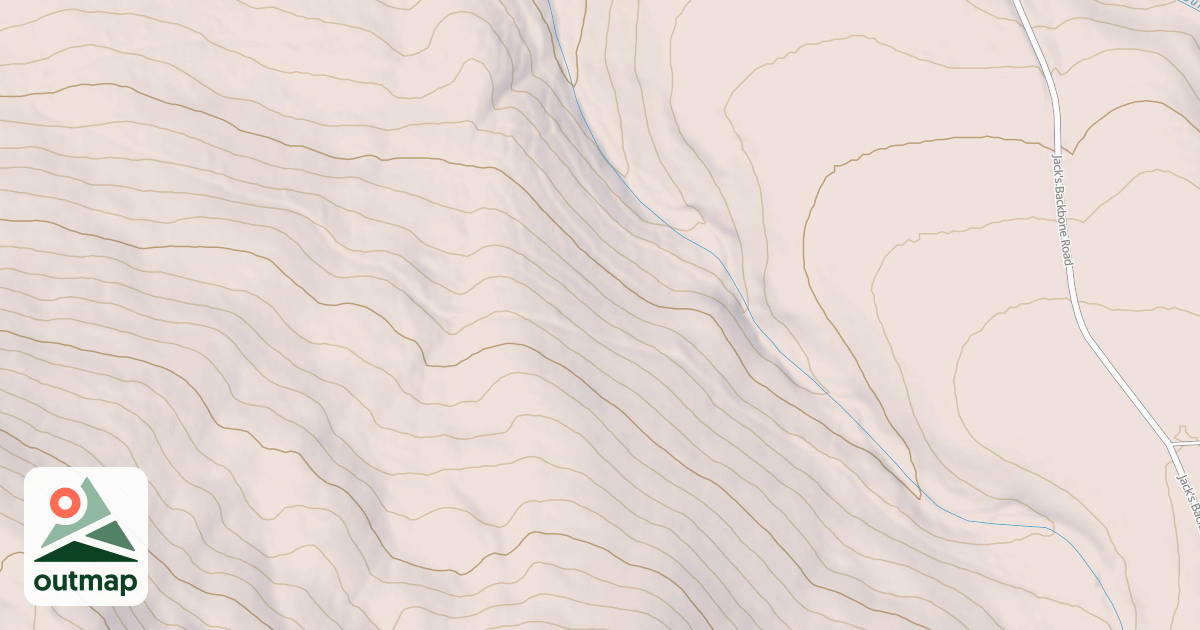 Map of BACKBONE SPUR