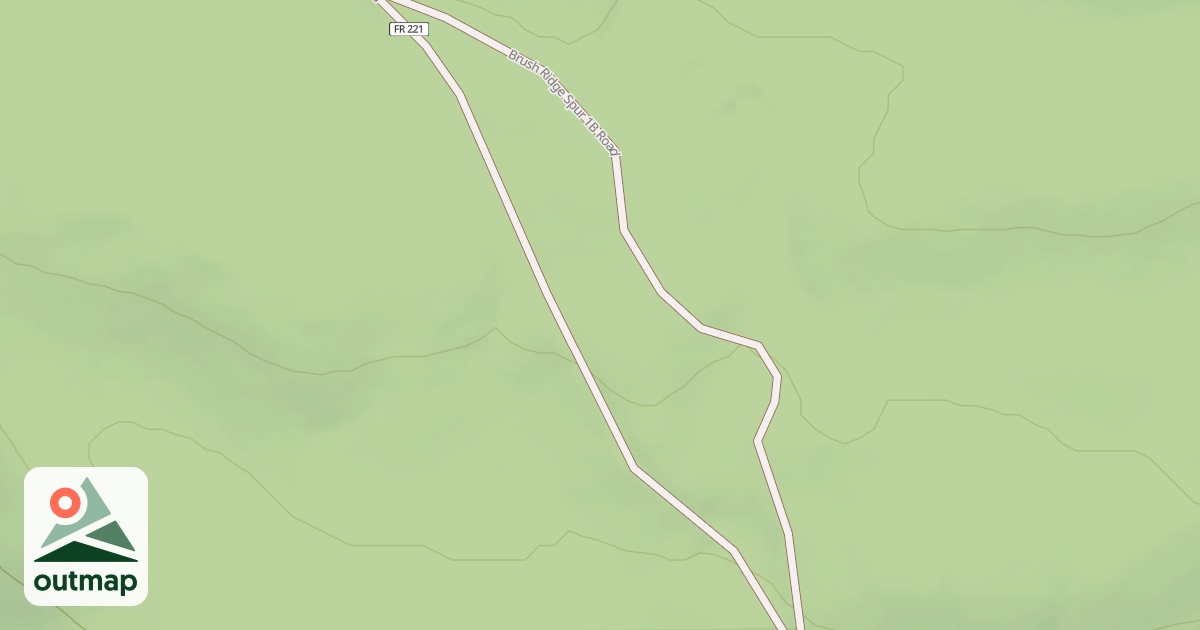 Map of BRUSH RIDGE SPUR 1B