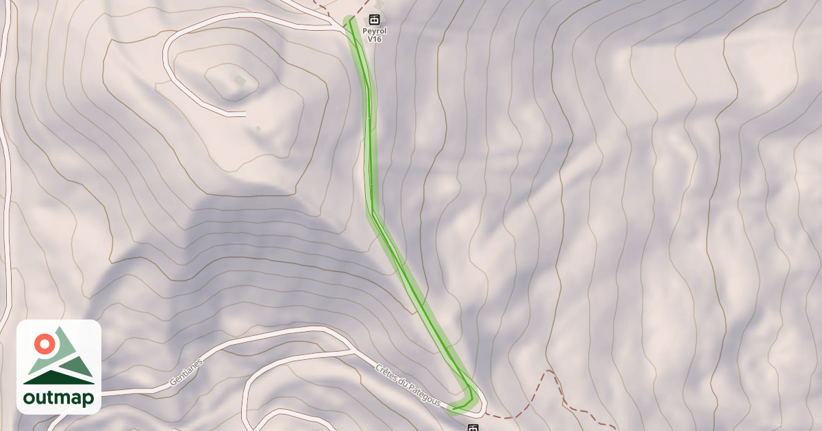 Map of Crêtes du Pategous