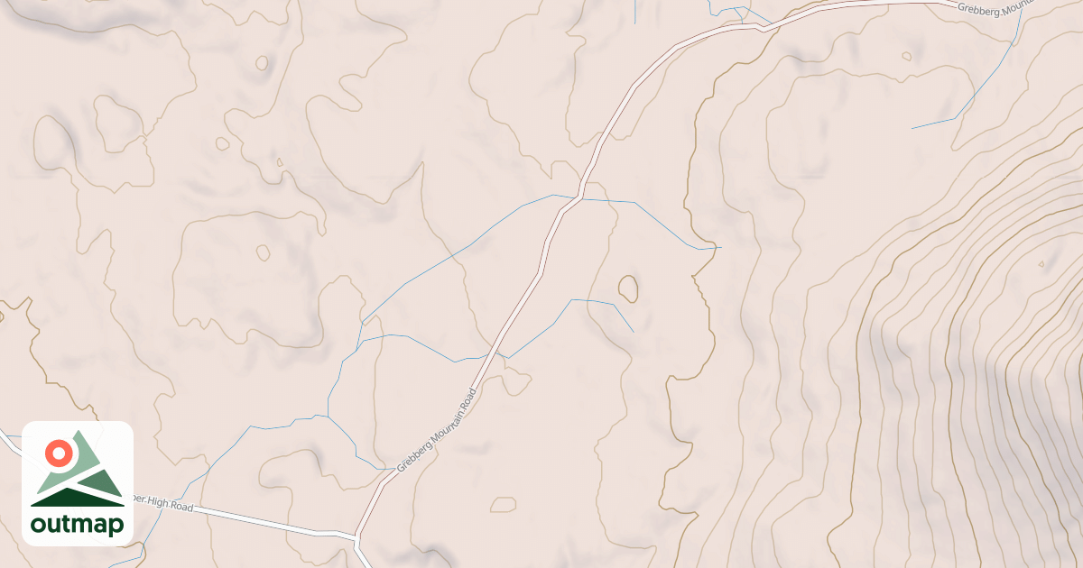 Map of GREBBERG MOUNTAIN
