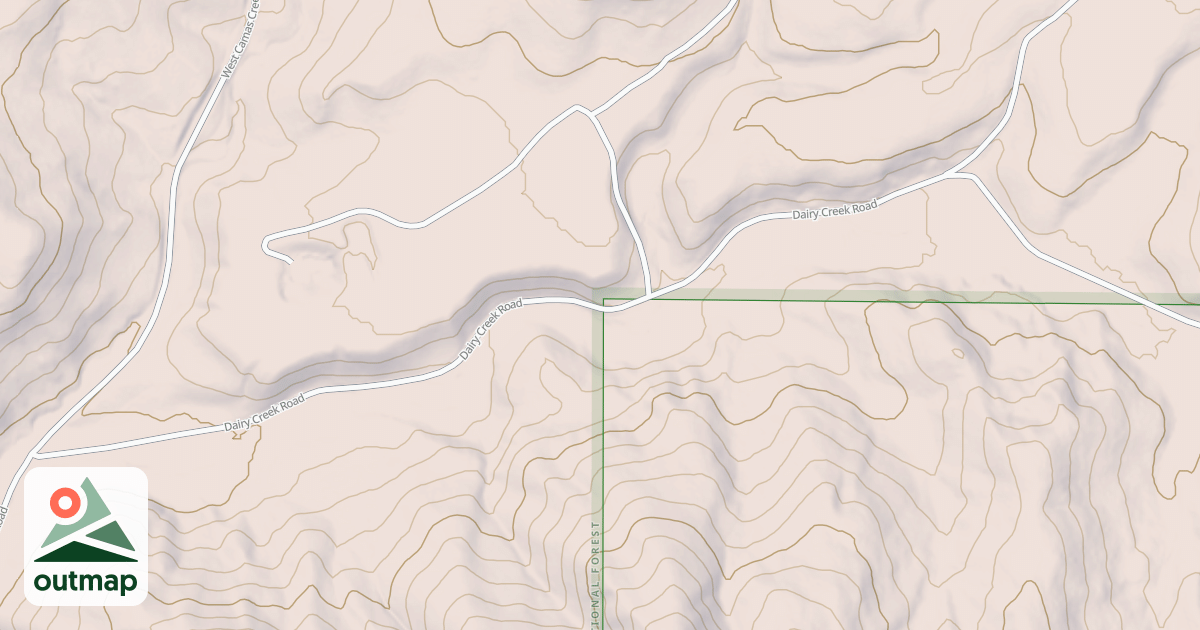 Map of DAIRY CREEK
