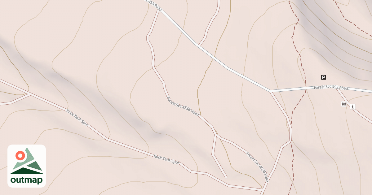 Map of USFS Motor Vehicle Use Map Roads {DF8FDBB9-6F60-487D-9355-215B987DA577}