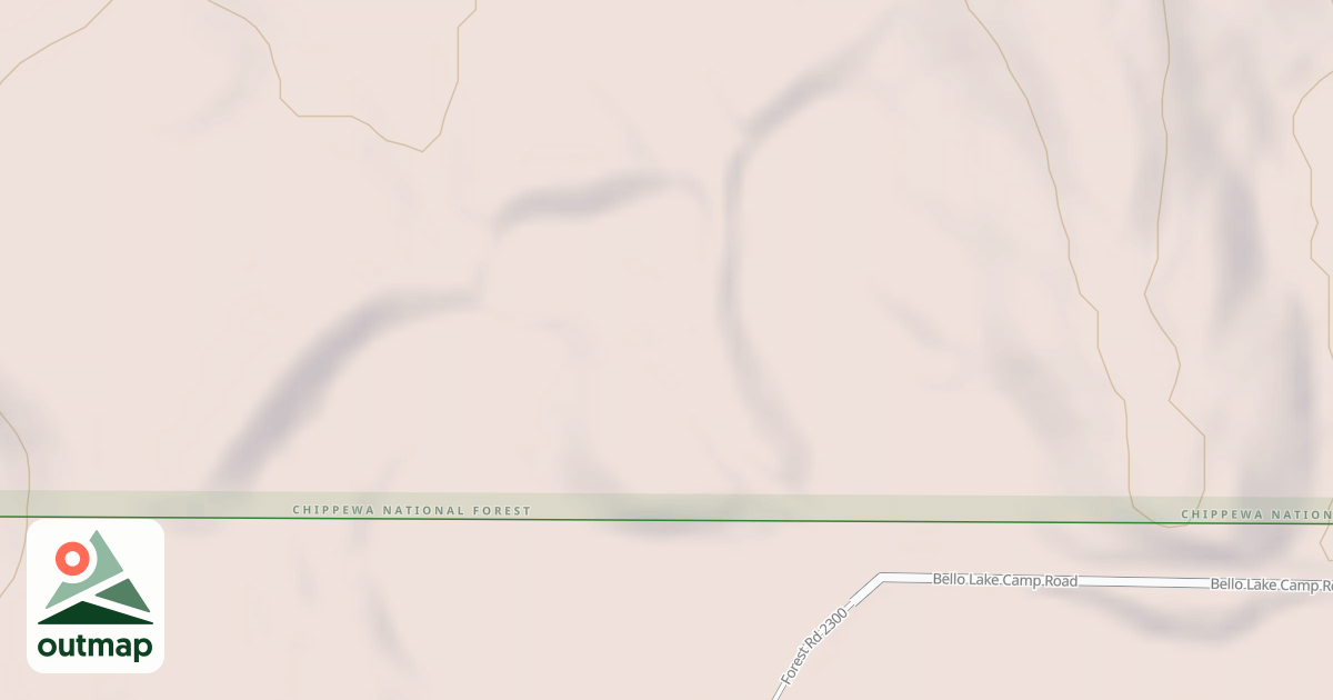 Map of BELLO LAKE CAMP SPUR B