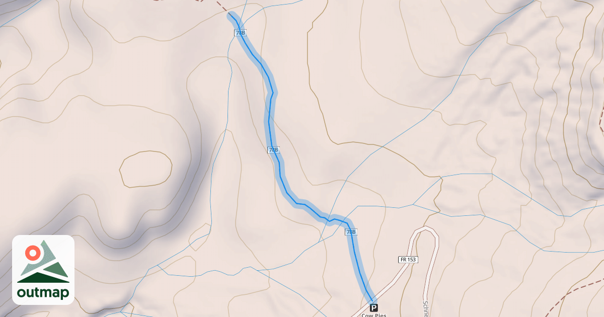 Map of Cow Pies Trail