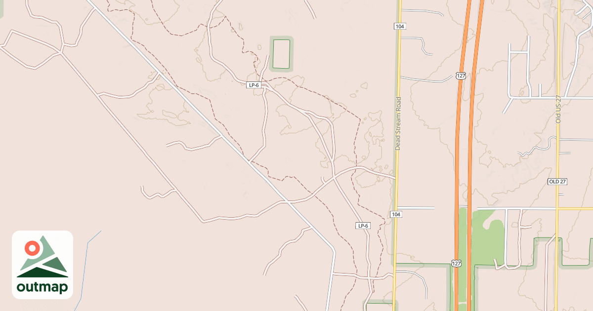 Map of West Higgins Trail