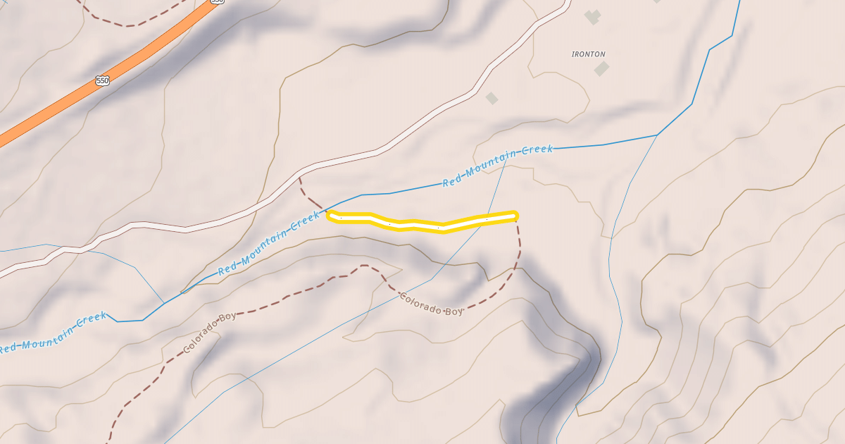 Map preview of Townsite Loop