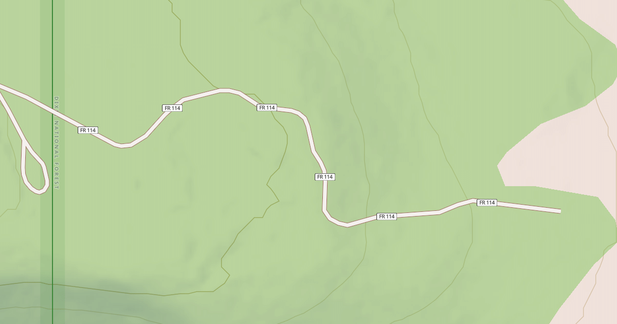 Map preview of USFS Motor Vehicle Use Map Roads {8B63D20A-EA87-4EC7-AD87-D9271623C24D}