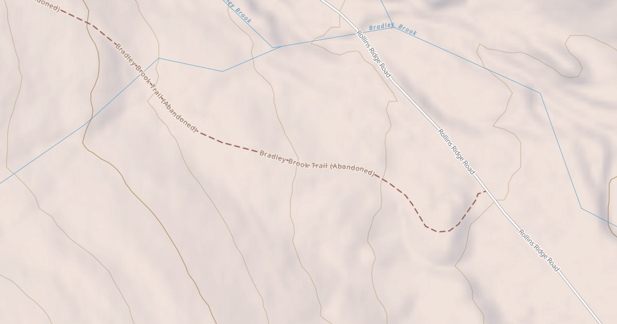 Map preview of Bradley Brook Trl