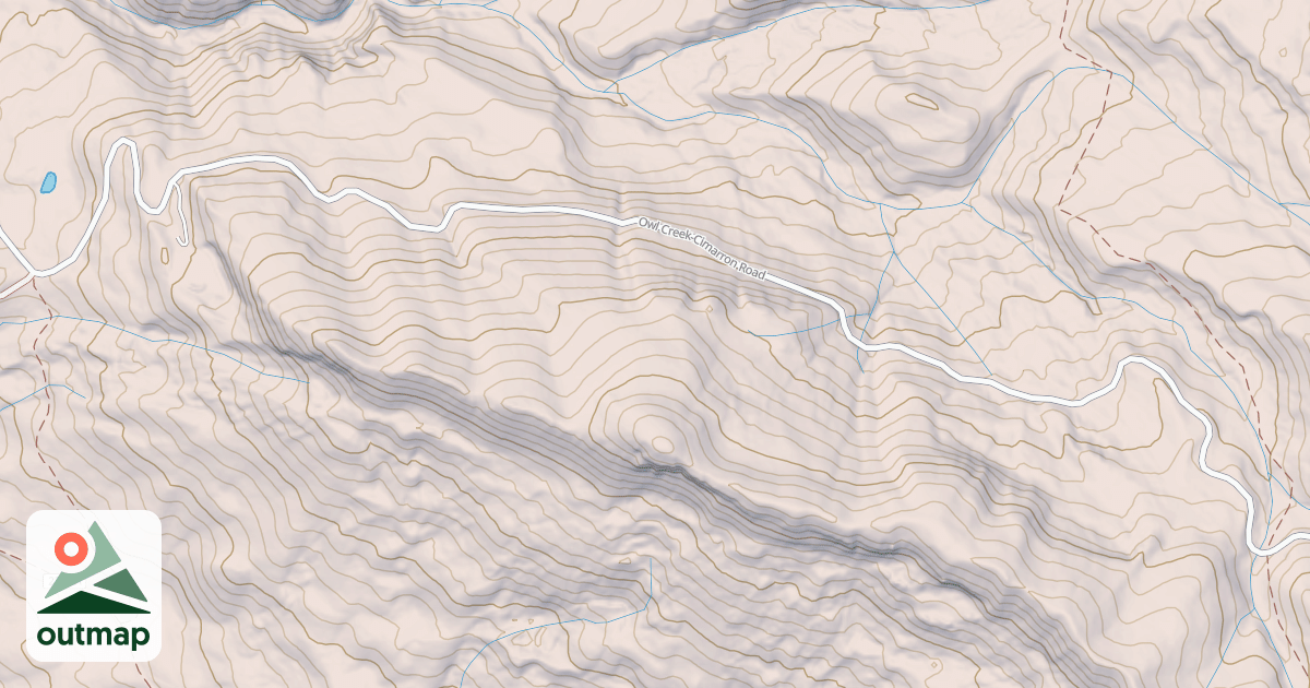 Map of Owl Creek Pass Sno