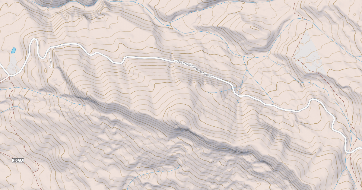 Map preview of Owl Creek Pass Sno