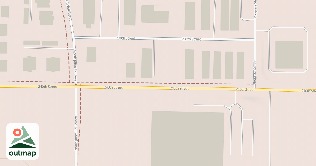 Map of 240th St. Wide Sidewalk