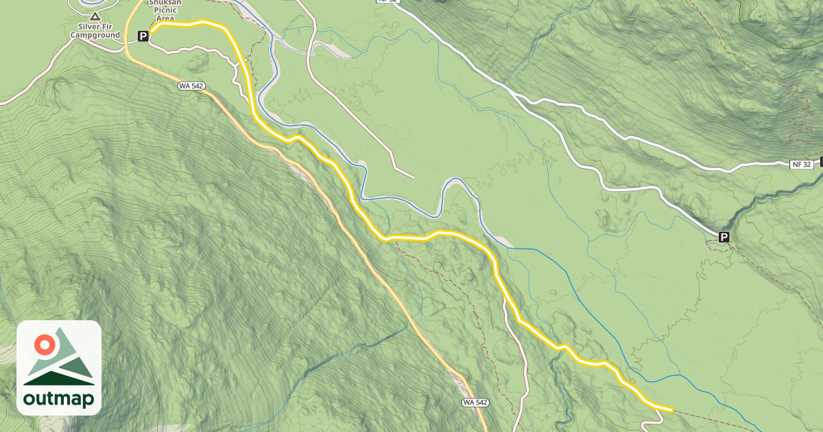 Map of Forest Road 3070