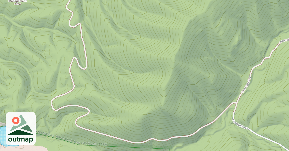 Map of DRY RIVER HOLLOW