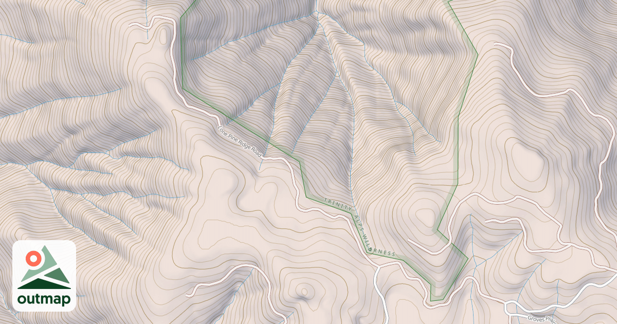 Map of LONE PINE RIDGE