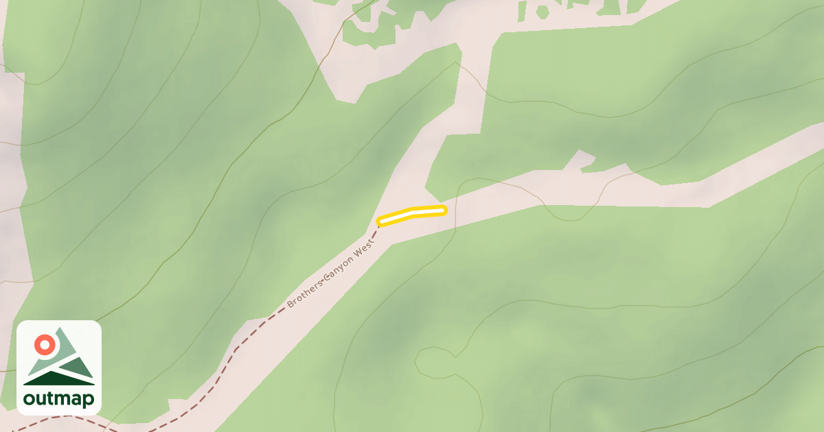 Map of Brothers Canyon East