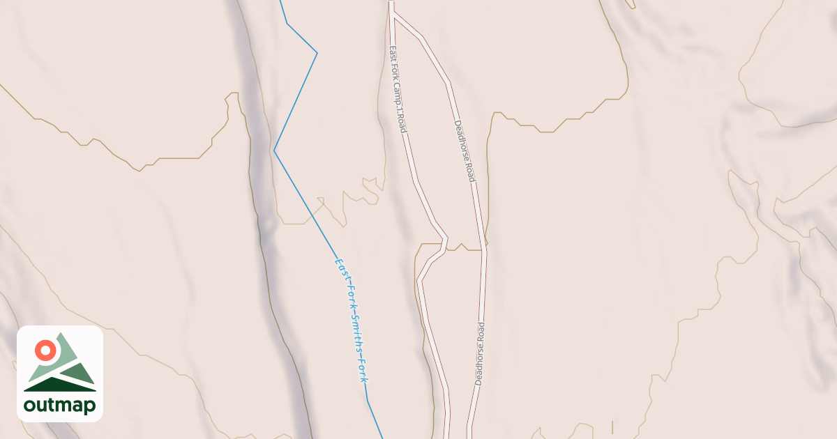 Map of EAST FORK CAMP 1