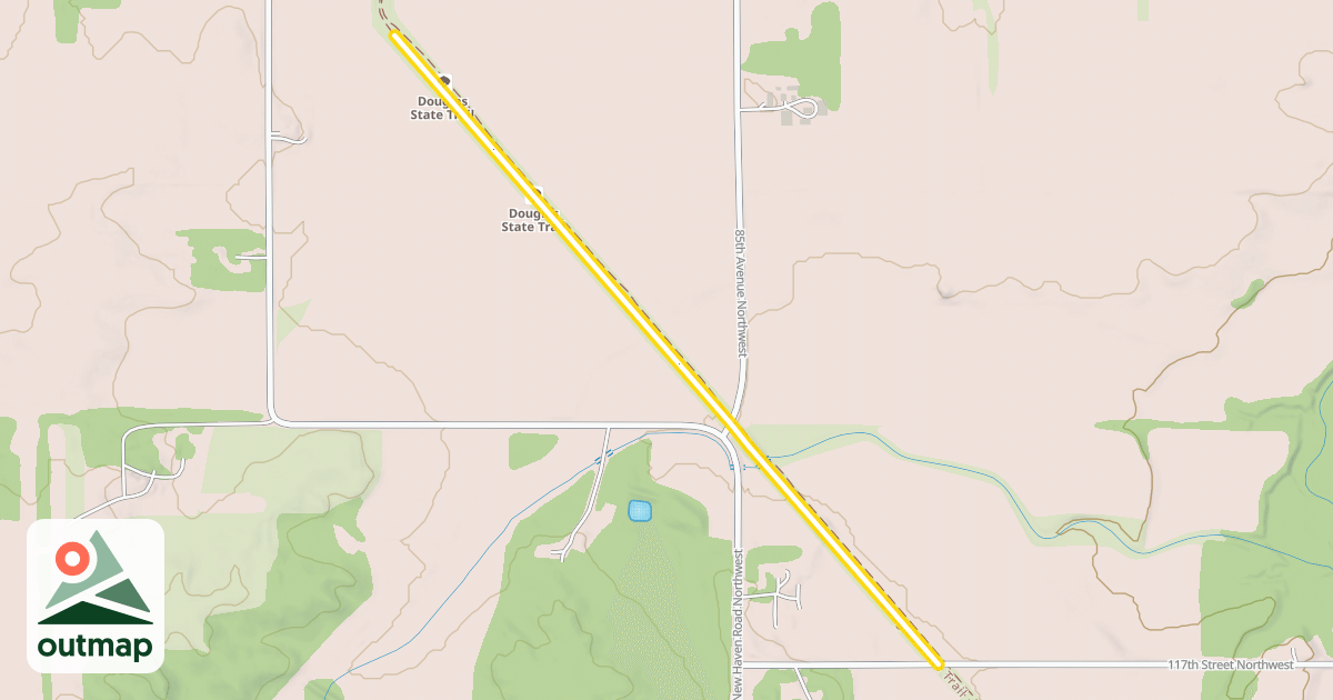 Map of Douglas State Trail