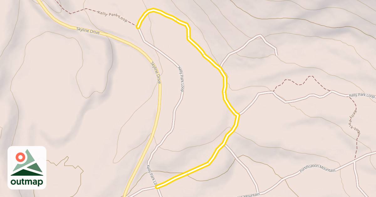 Map of Kelly Park Loop