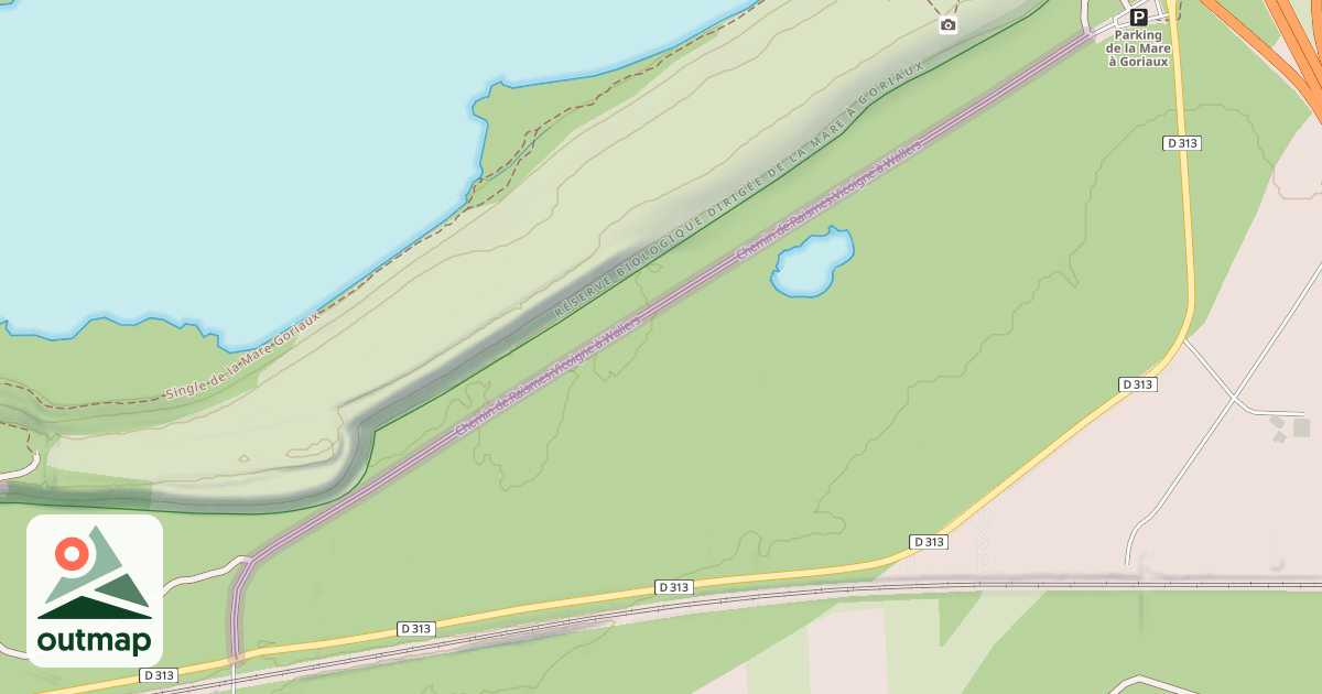 Map of Chemin de Raismes-Vicoigne à Wallers
