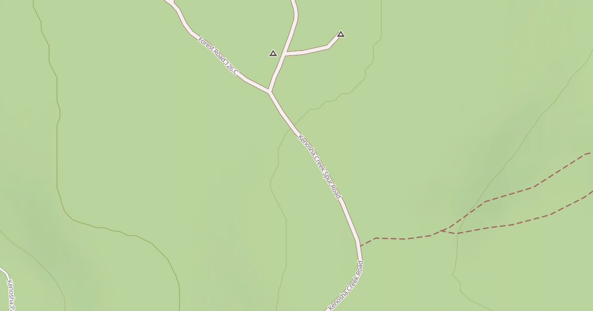 Map preview of KENOSHA CREEK SPUR