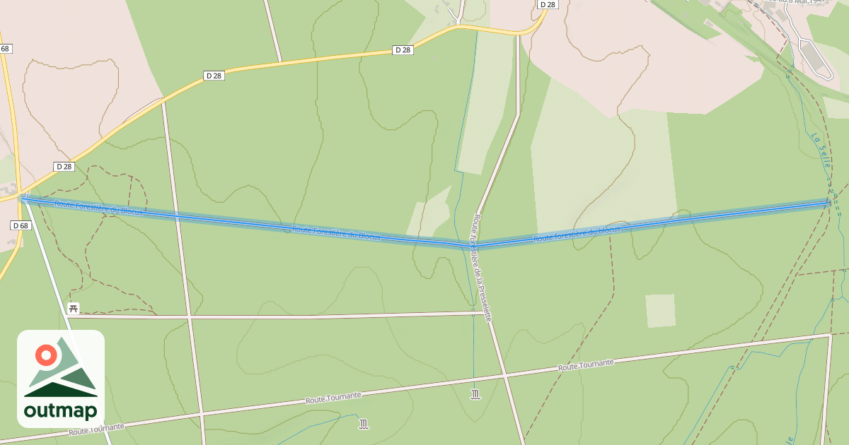 Map of Route Forestière du Blocus