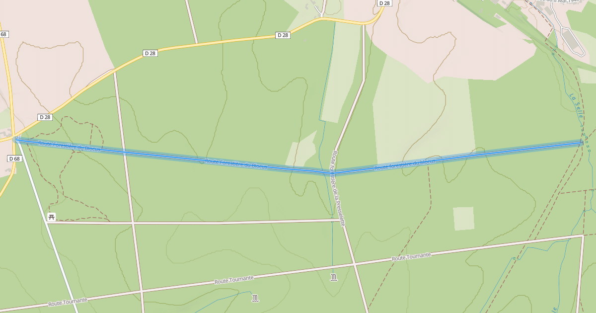 Map preview of Route Forestière du Blocus