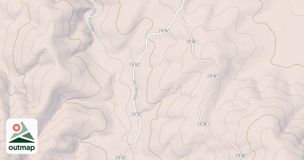 Map of FALL CREEK