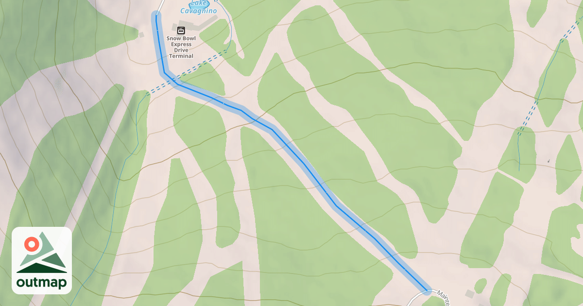 Map of Snow Bowl Alley
