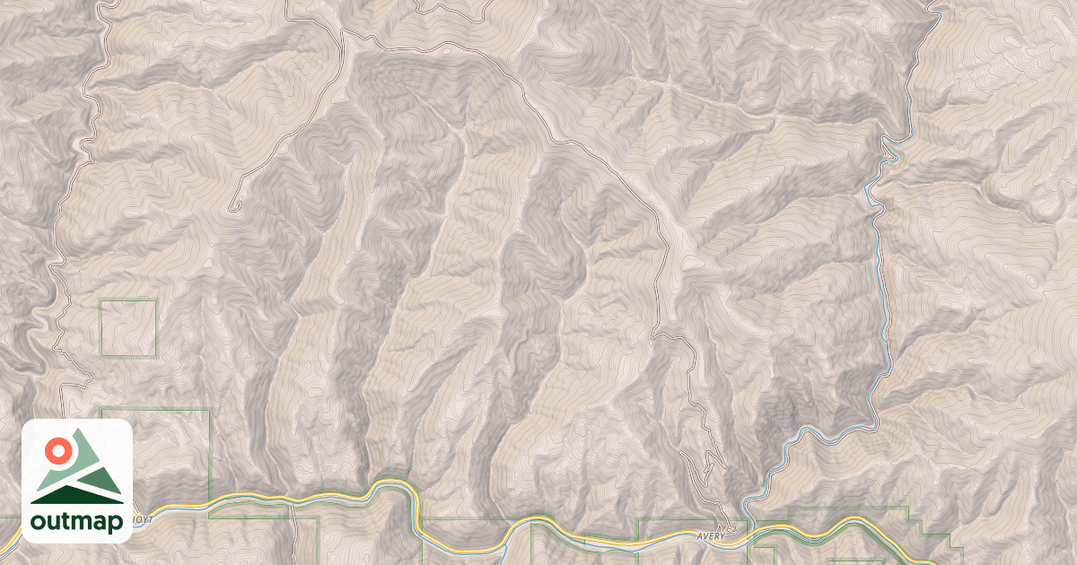 Map of DUNN PEAK