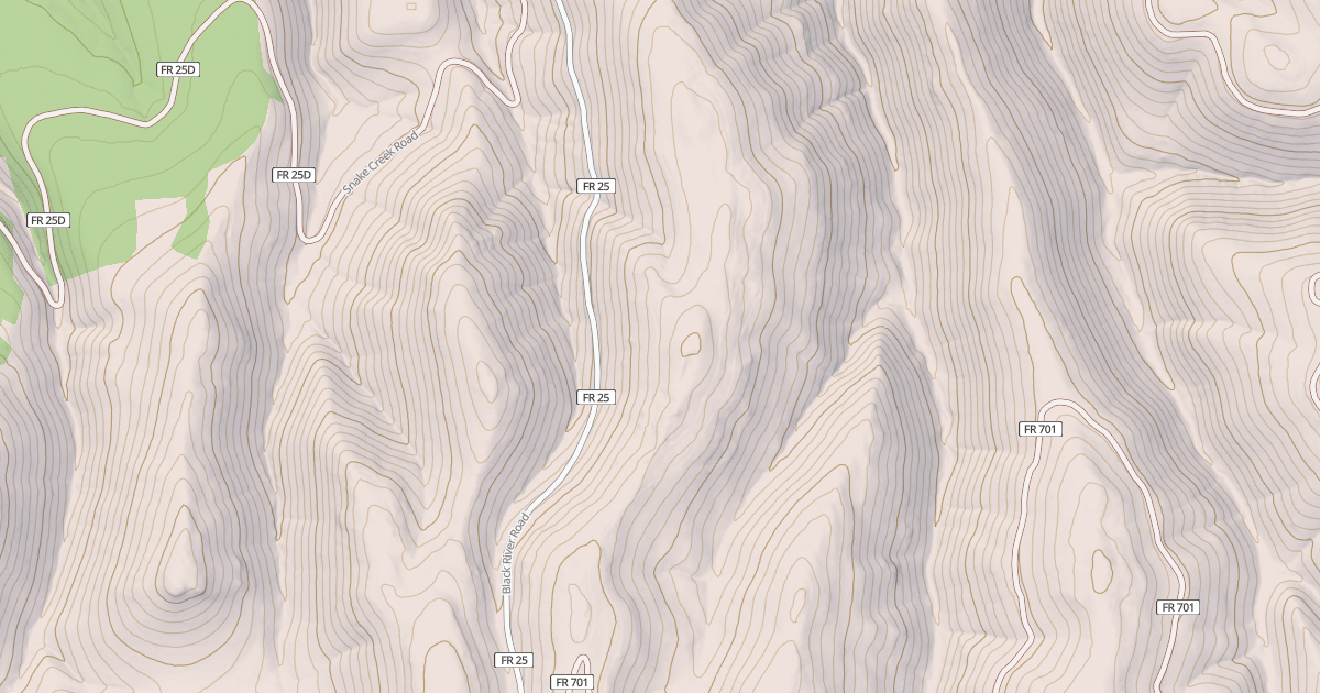 Map preview of USFS National Forest System Roads {D0342740-06BF-4F88-AED3-C608F27D4882}