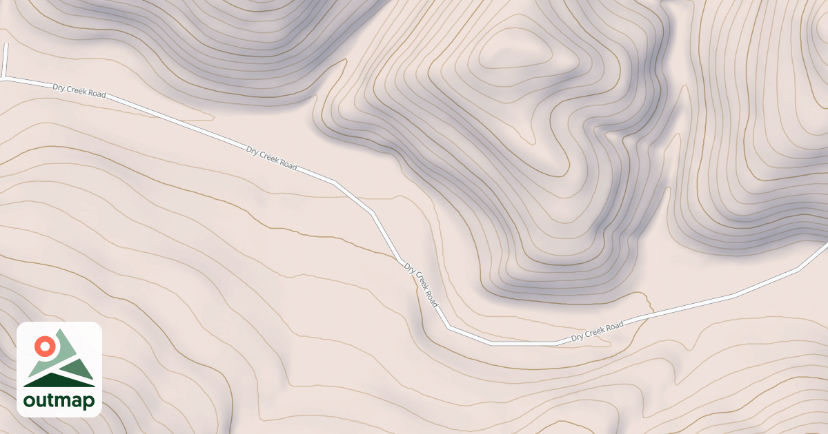 Map of DRY CREEK ROAD
