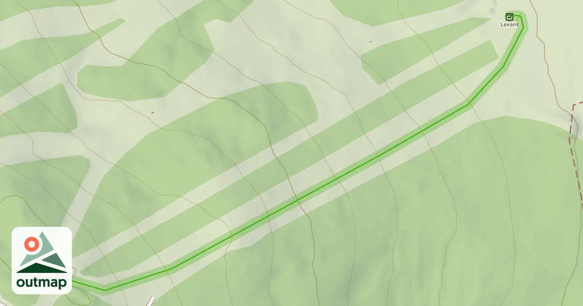 Map of Ski plan du levant