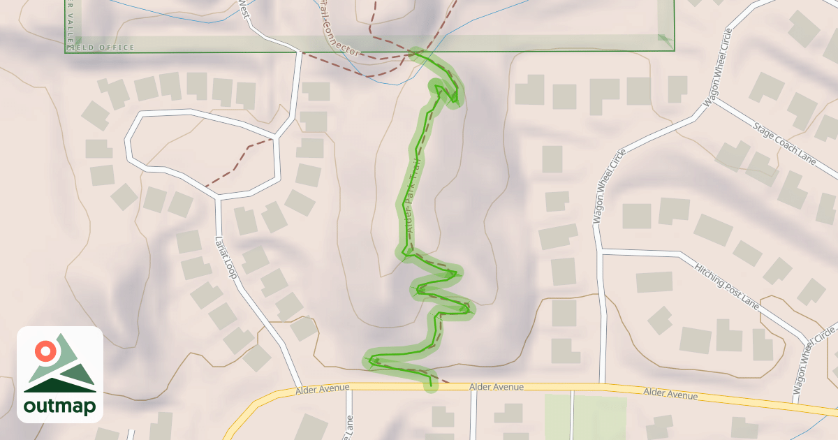 Map of Alder Park Trail