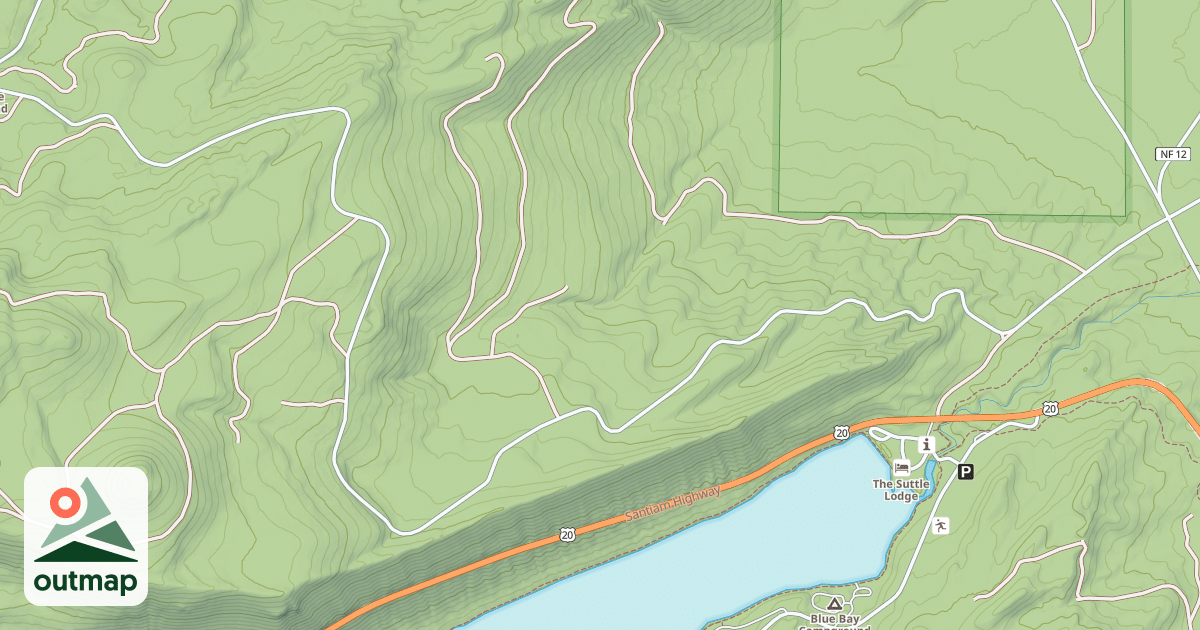 Map of ROUND LAKE