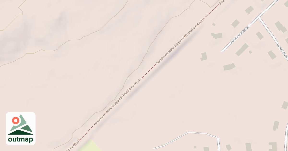 Map of Southern New England Trunkline Trail