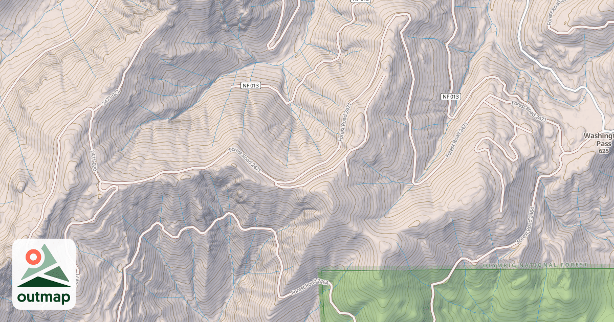 Map of USFS National Forest System Roads {383C2A6A-491E-44C6-83D1-B03474E6B01F}