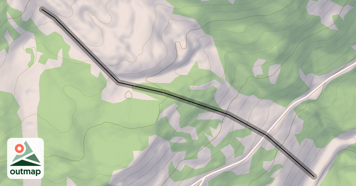 Map of Pack Saddle Glades