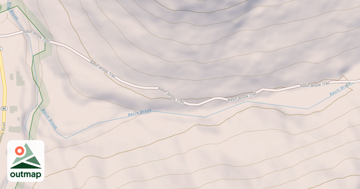 Map of Basin Brook Trail