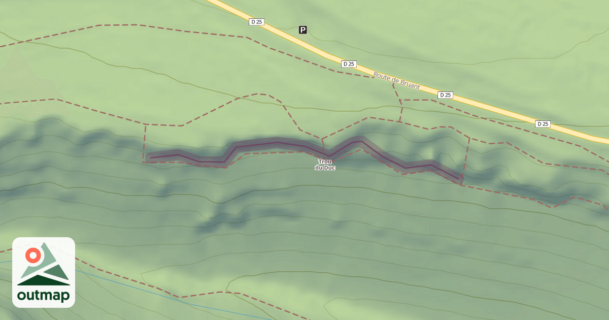 Map of Climbing Crag