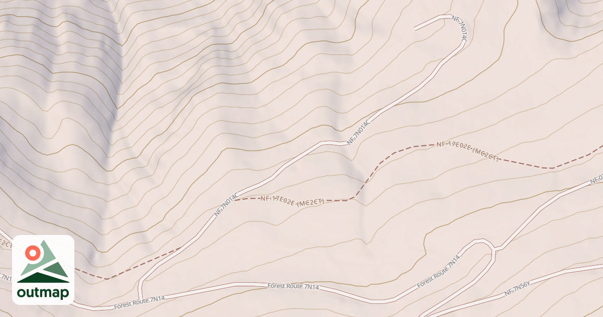 Map of USFS Motor Vehicle Use Map Trails 323311010602