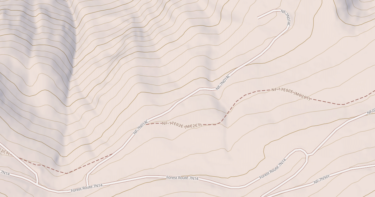 Map preview of USFS Motor Vehicle Use Map Trails 323311010602