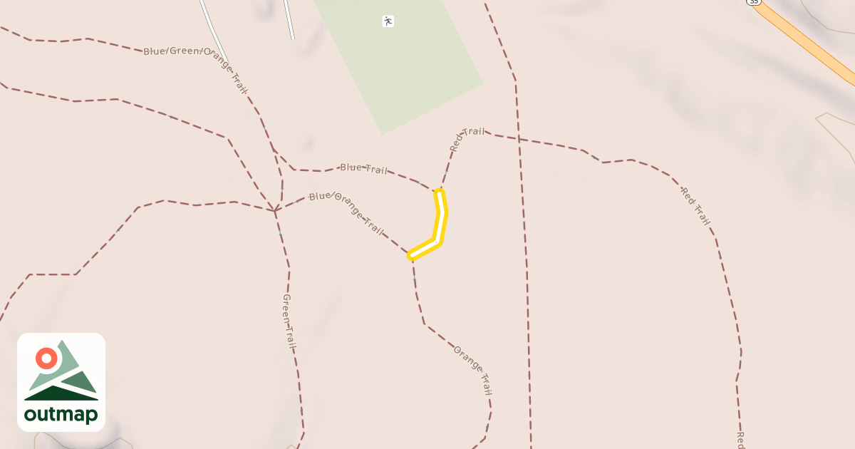 Map of Blue/Red Trail