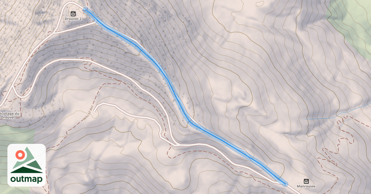 Map of Les Crêtes