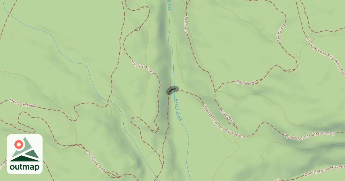 Map of stovetop-upper burner