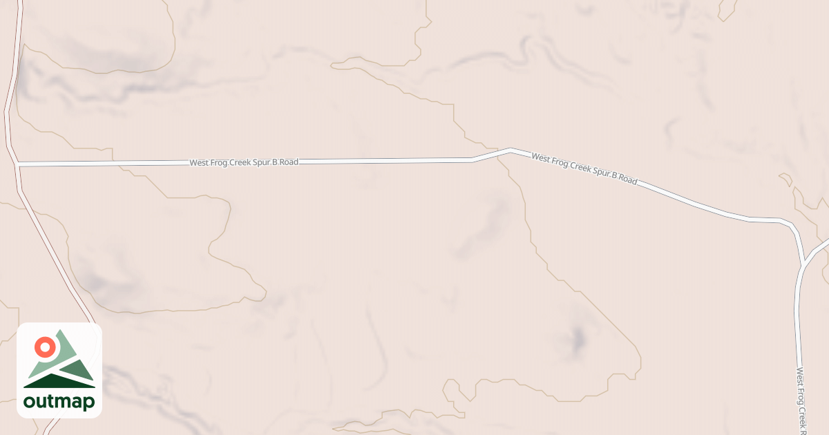 Map of WEST FROG CR SPUR B