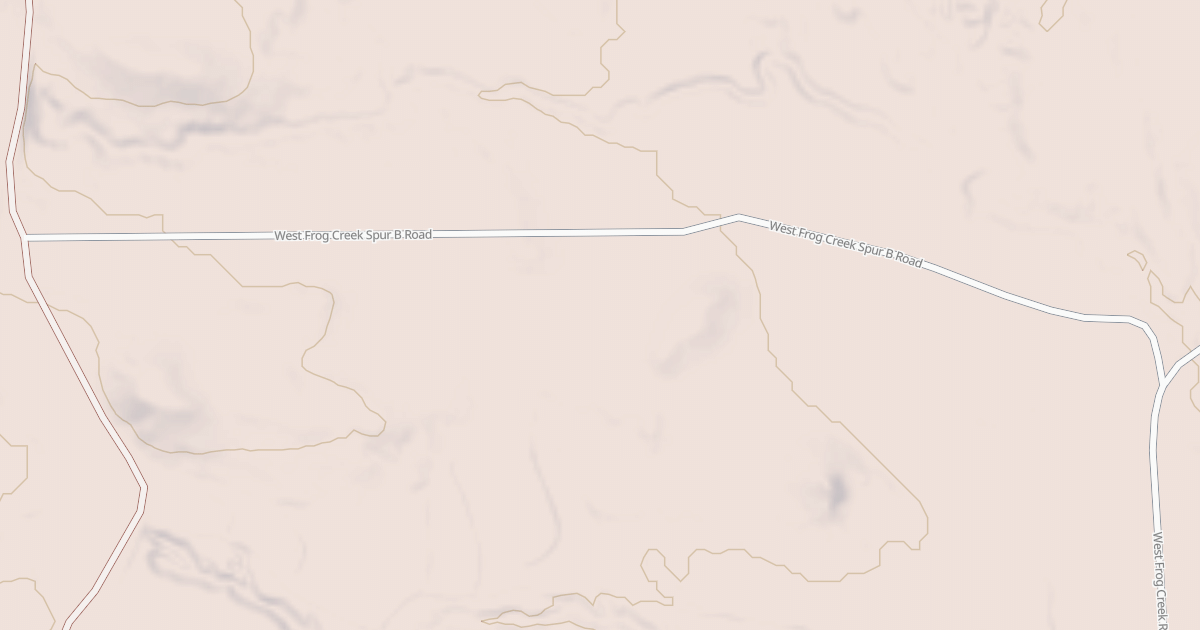 Map preview of WEST FROG CR SPUR B