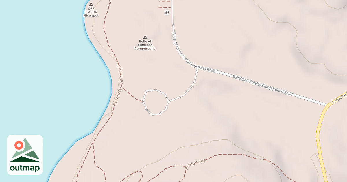 Map of BELLE OF COLO CG SW LOOP