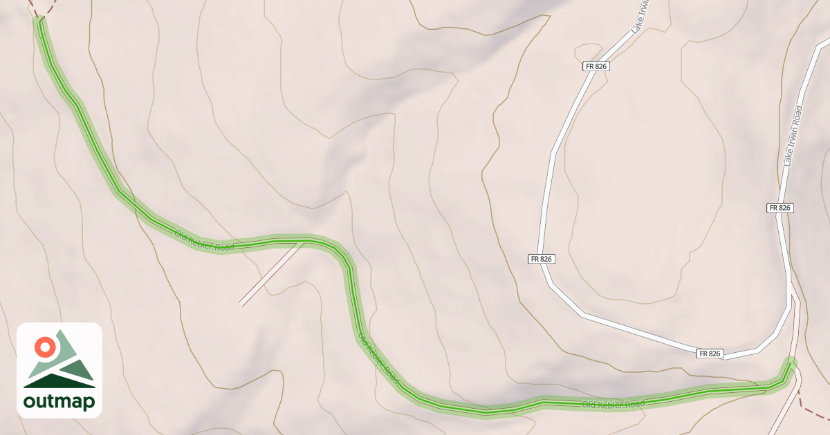 Map of Old Kebler Road