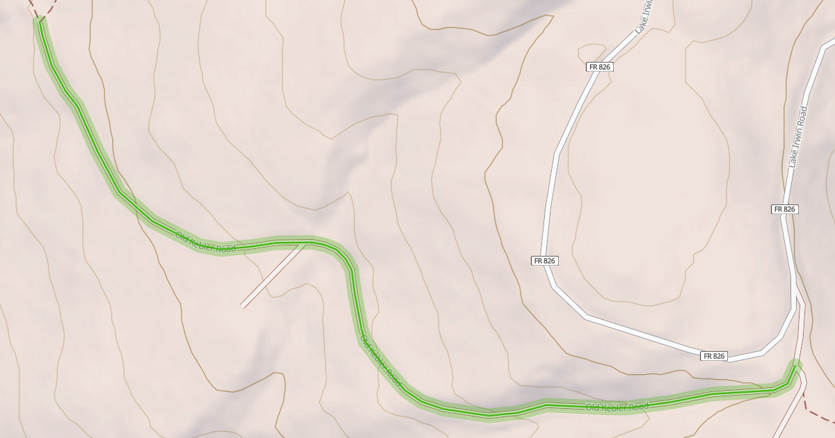 Map preview of Old Kebler Road